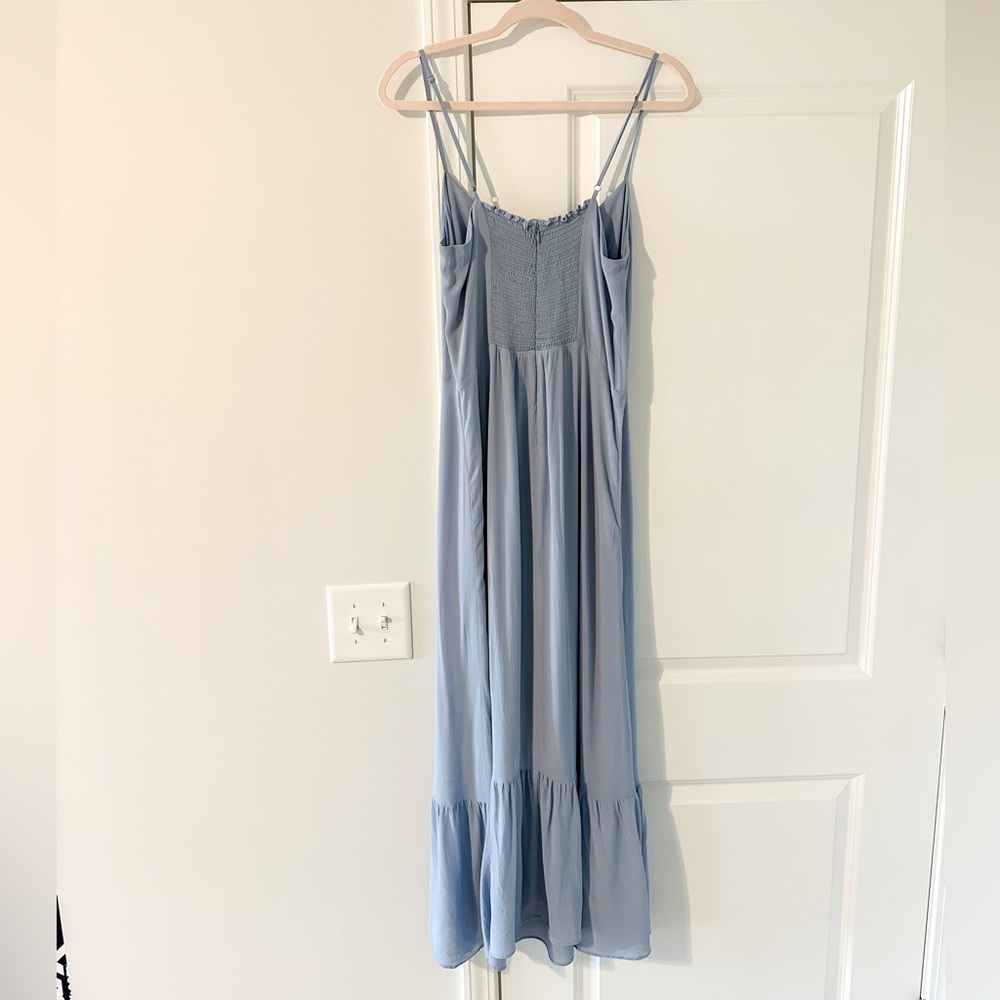 Reformation Light Blue Midi Slip Dress - Picture 5 of 8